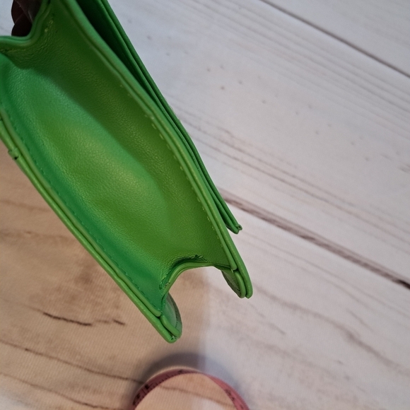 3 FOR 12 SALE Steve Madden BJEMMA Card Case Wallet - Green Flare - Picture 12 of 13